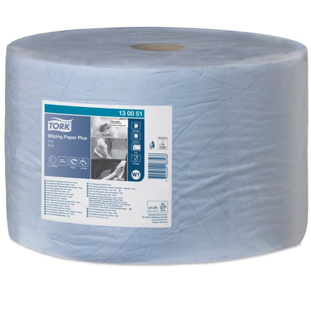 Tork Mehrzweck-Papierwischtücher Maxi W1 blau 2-lagig 1500 Blatt 510 m, Bild 2