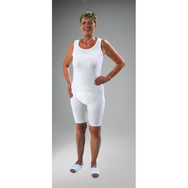 SUPRIMA Pflegebody ohne Arm Baumwolle/Lycra weiss, Bild 2