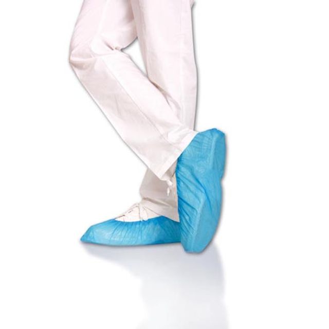 Hygostar Überschuhe CPE 41 cm blau oder grün 0,04 oder 0,075 mm, Bild 2