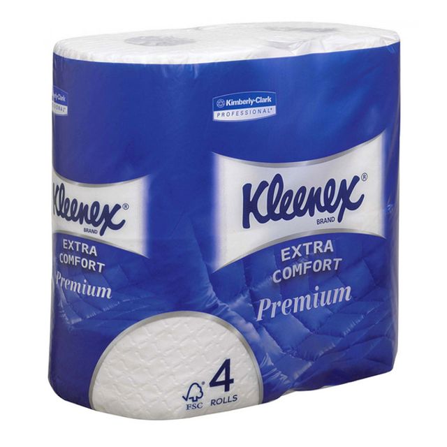 Kimberly-Clark Kleenex Premium Toilettenpapier Kleinrollen