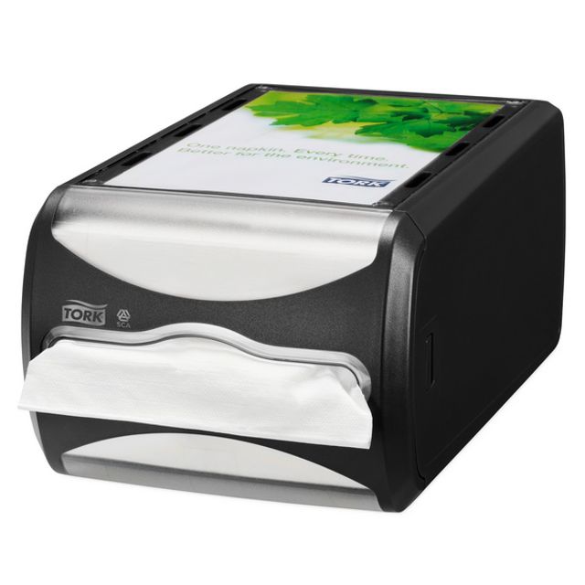Tork Xpressnap Serviettenspender - N4 System Kunststoff H: 145 B: 191 T: 307 mm für ca. 550 Servietten, Bild 3