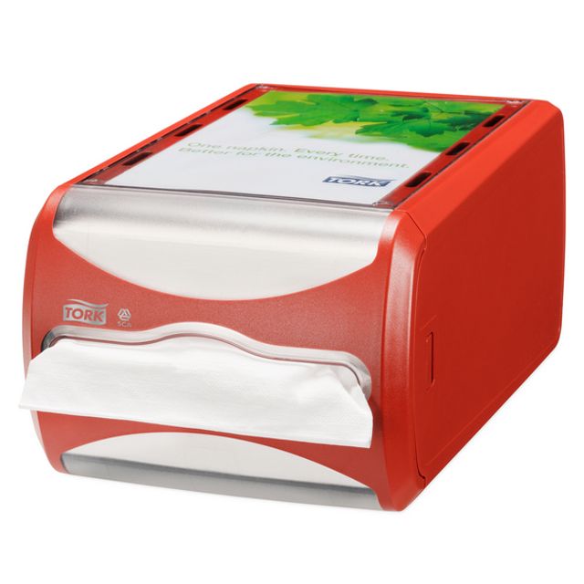 Tork Xpressnap Serviettenspender - N4 System Kunststoff H: 145 B: 191 T: 307 mm für ca. 550 Servietten, Bild 2