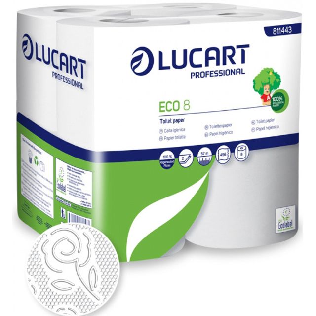 Lucart Eco 8 Toilettenpapier Kleinrollen