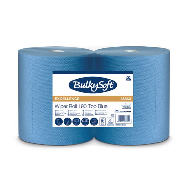Bulkysoft Excellence Papierwischtücher Maxi 36 × 38 cm Microprägung, Bild 2