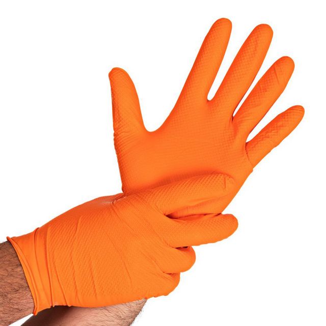 HYGOSTAR Einweghandschuhe POWER GRIP Nitril puderfrei Gr. XL und XXL 50 Stück, Bild 3