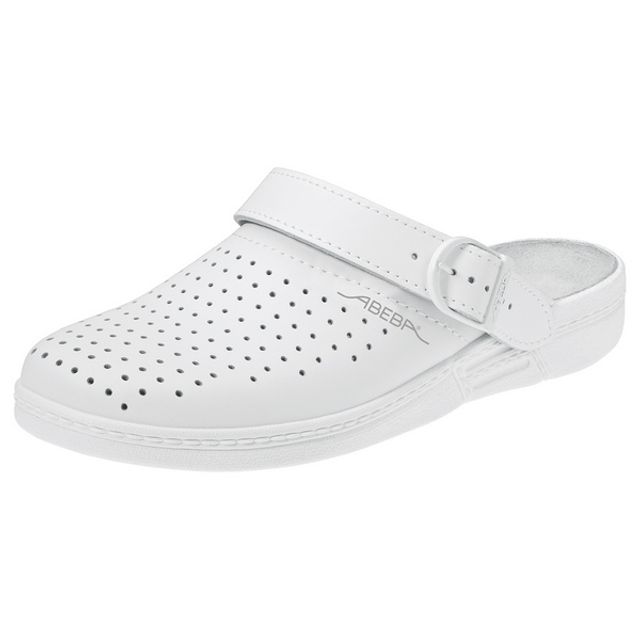 ABEBA Berufsschuhe the Original 7020 Clog Leder perforiert weiss Gr. 36 bis 44, Bild 5