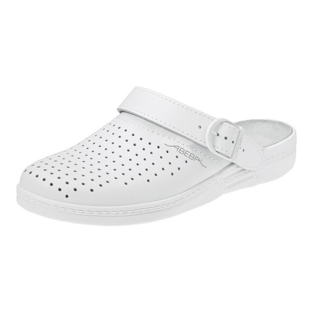 ABEBA Berufsschuhe the Original 7020 Clog Leder perforiert weiss Gr. 36 bis 44, Bild 8