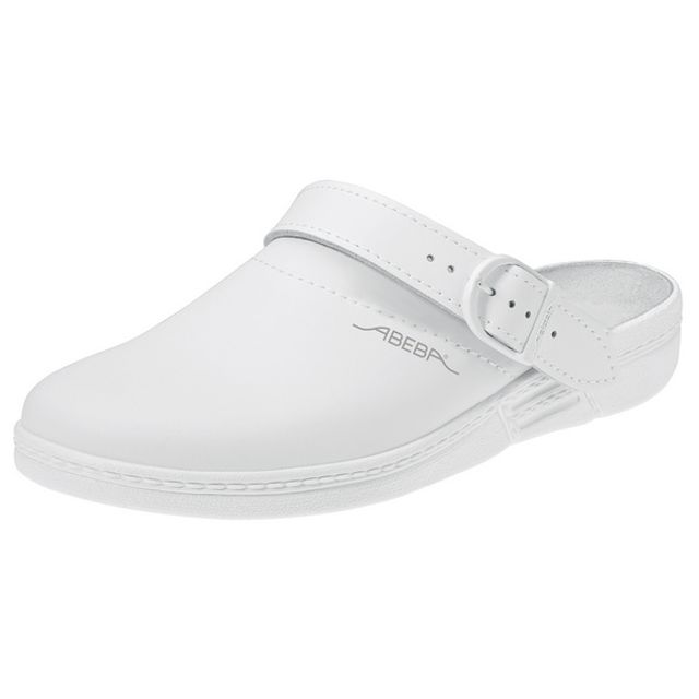 ABEBA Berufsschuhe the Original 7021 Clog Leder weiss Gr. 36 bis 44, Bild 8