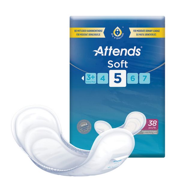 ATTENDS Soft Hygiene-Einlagen 5 bei leichter bis starker Blasenschwäche, Bild 2