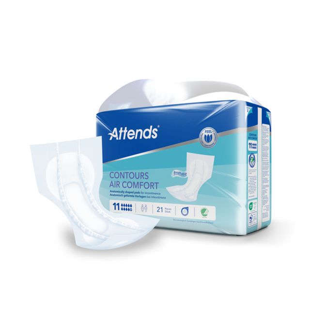 ATTENDS Contours Air Comfort Hygiene-Einlagen Saugleistung: 11 schwere Inkontinenz lila, Bild 2