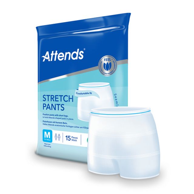 ATTENDS Stretch Pants Fixierhose mit Beinansatz Grösse M 70 - 100 cm blau, Bild 2