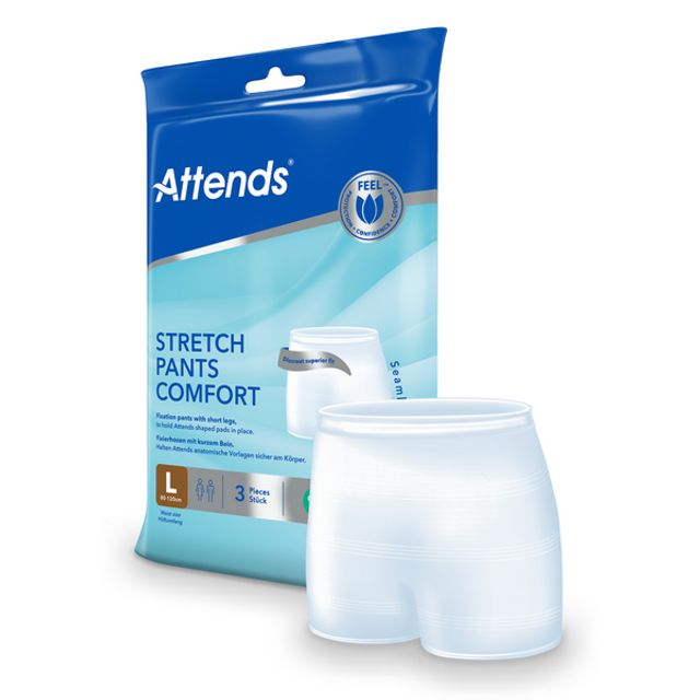 ATTENDS Stretch Pants Comfort mit Beinansatz Grösse L 90 - 120 cm braun, Bild 2