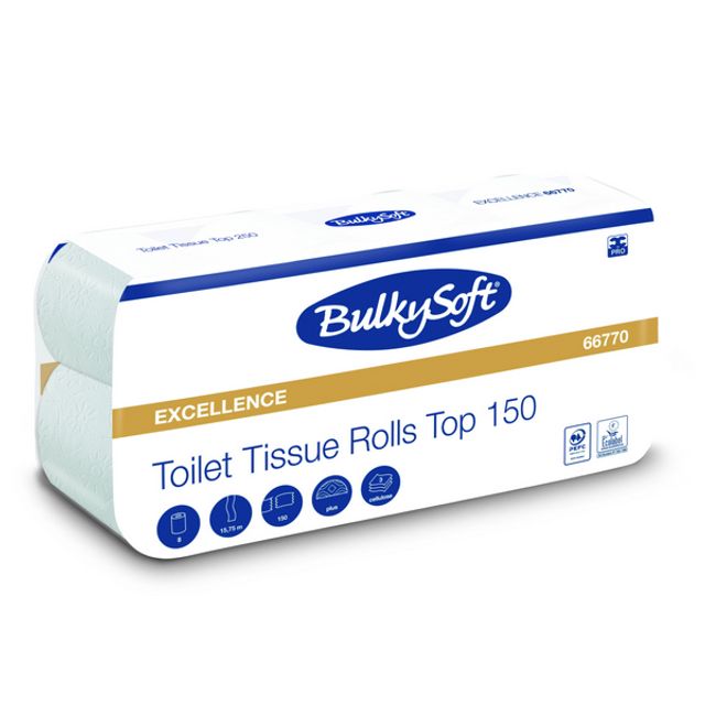Bulkysoft Excellence Toilettenpapier Kleinrollen