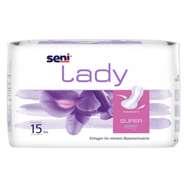 Seni Lady Einlagen atmungsaktive Vorlage für Frauen Super, Bild 2