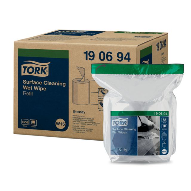 Tork feuchte Oberflächenreinigungstücher - W15 System, Bild 2