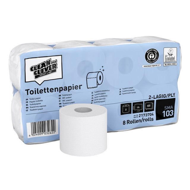 CLEAN and CLEVER Toilettenpapier Kleinrollen SMA 103