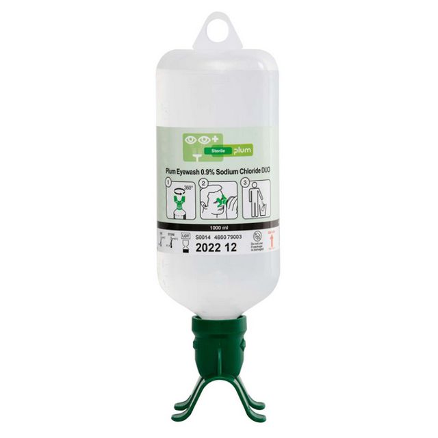 Plum Augenspülung Natriumchlorid 0,9 % und Phosphatpuffer 4,9 % 500 ml und 1 l, Bild 2