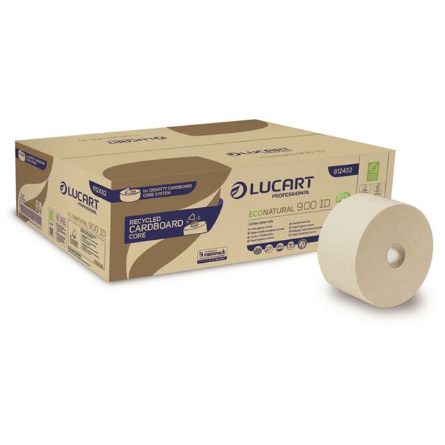 Lucart EcoNatural 900 ID Toilettenpapier Mini Jumbo