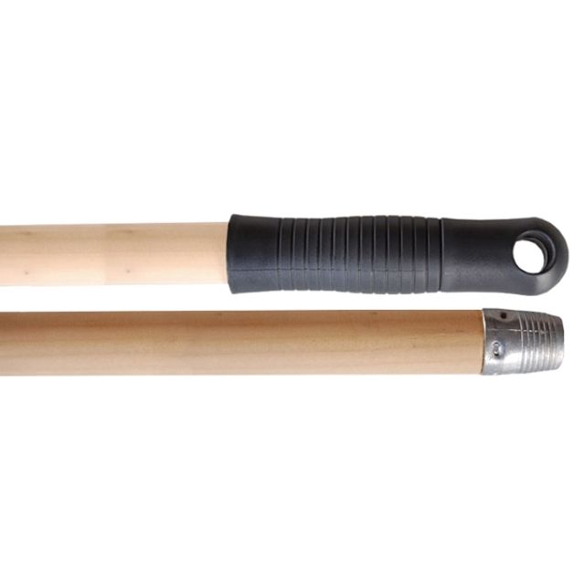 Stiel für Bodenwischer Holz roh mit Gewinde 150 cm, Bild 2