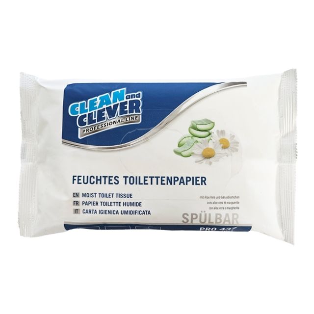 CLEAN and CLEVER feuchtes Toilettenpapier PRO 437