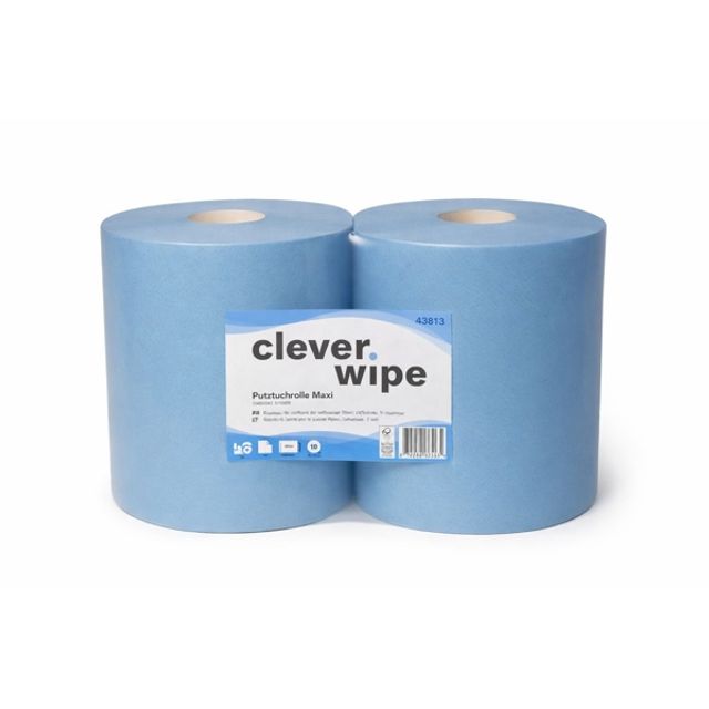 Papierwischtücher Maxi Clever Wipe Rolle à Blatt = Ø Rolle Aussen: 5, Bild 2