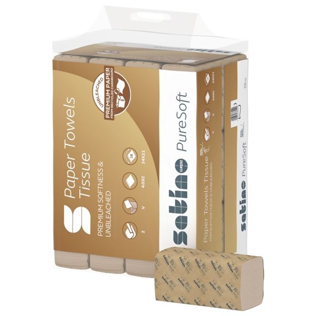 Satino PureSoft Handtuch PT3 System 24 Tiefe gefaltet 5 Blatt, Bild 2