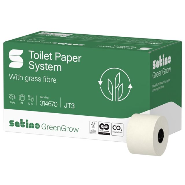 Satino GreenGrow Compact Toilettenpapier Grossrolle - JT3 System