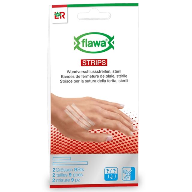 Wundnahtstreifen FLAWA strips 2 grössen steril