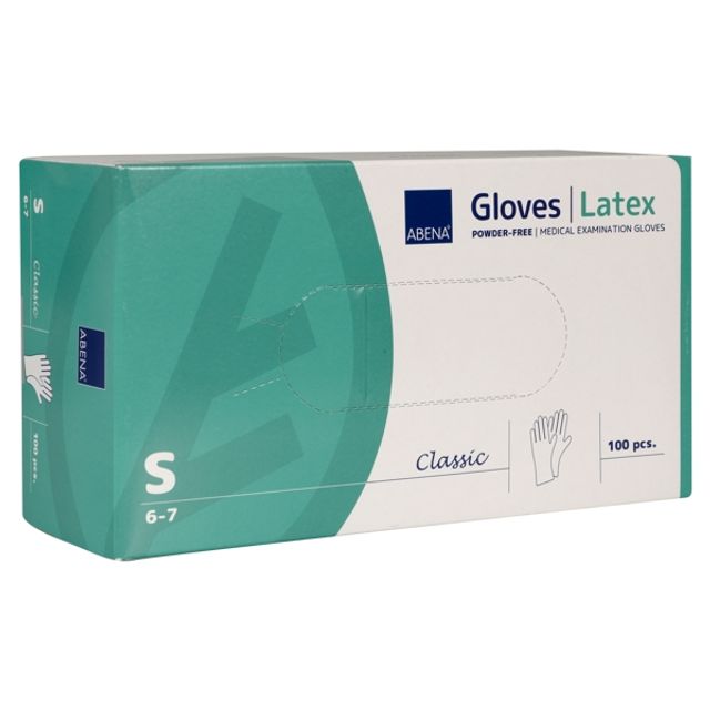 Abena Classic Einweghandschuhe Latex weiss, Bild 4