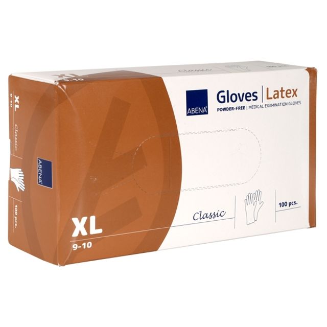 Abena Classic Einweghandschuhe Latex weiss, Bild 3