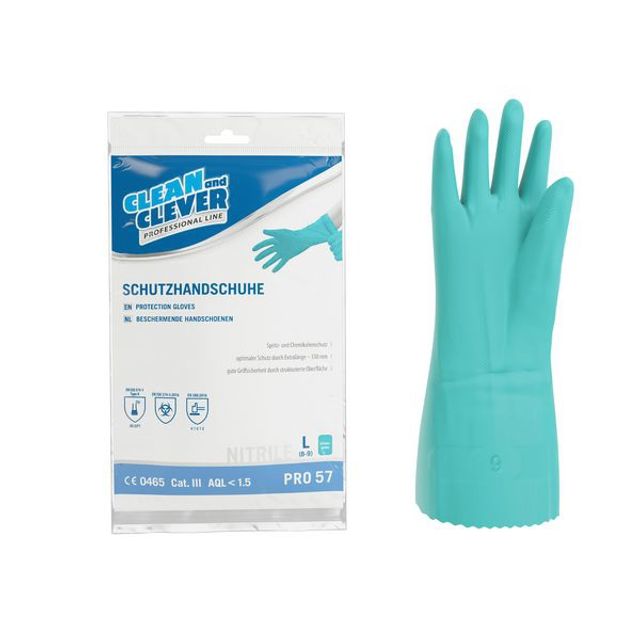 CLEAN and CLEVER Nitril- Schutzhandschuhe PRO 57, Bild 3