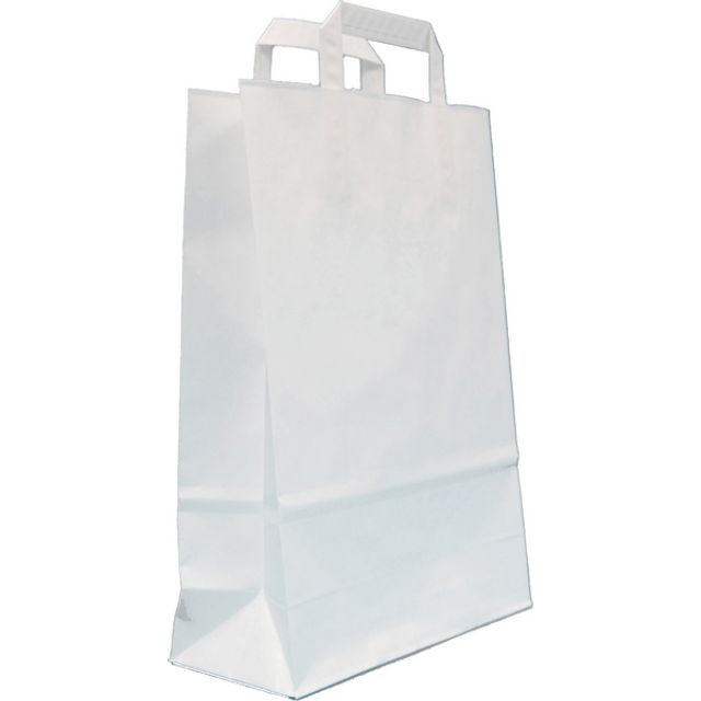 Tragtaschen Kraft-Papier mit Klotzboden, Bild 2