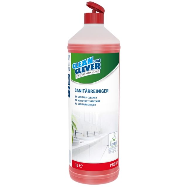 CLEAN and CLEVER Sanitärreiniger PRO 87 parfümiert pH 2,1 1 l oder 10 l, Bild 2