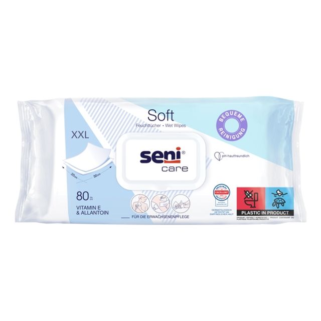 Seni Care Soft Feuchtpflegetücher mit Klappe, Bild 2