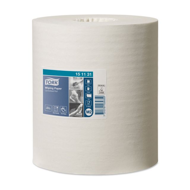 Tork Advanced Mehrzweck-Papierwischtücher Midi - M2 System 1-lagig weiss, Bild 3