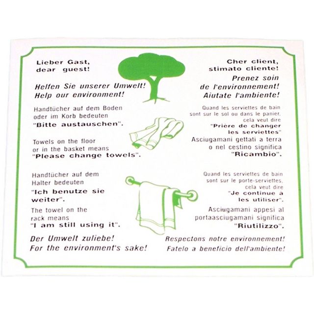 Hinweis «Der Umwelt zuliebe», Bild 2