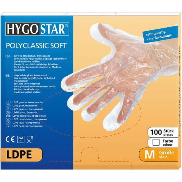 HYGOSTAR Polyclassic Soft Einweghandschuhe transparent, Bild 2