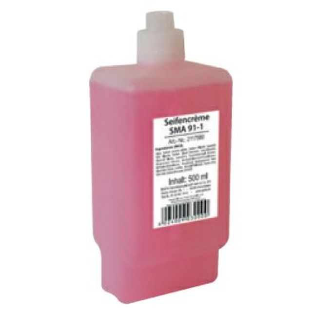 CLEAN and CLEVER Seifencrème SMA 91 Blumenduft rosa pH-neutral, Bild 4