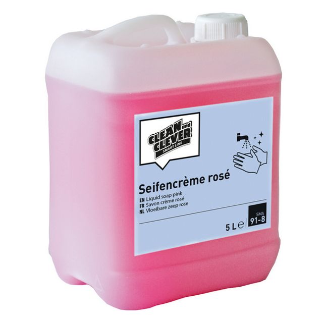 CLEAN and CLEVER Seifencrème SMA 91 Blumenduft rosa pH-neutral, Bild 2