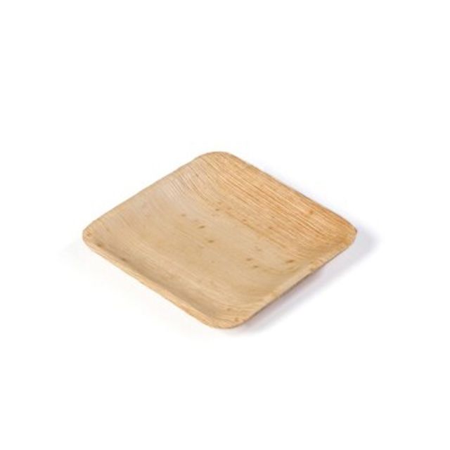 Teller Palmblatt braun 150 × 150 × 14 mm, Bild 3