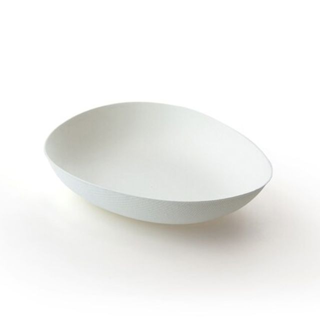 Schale oval Bagasse weiss 110 x 60 x 20 mm, Bild 2