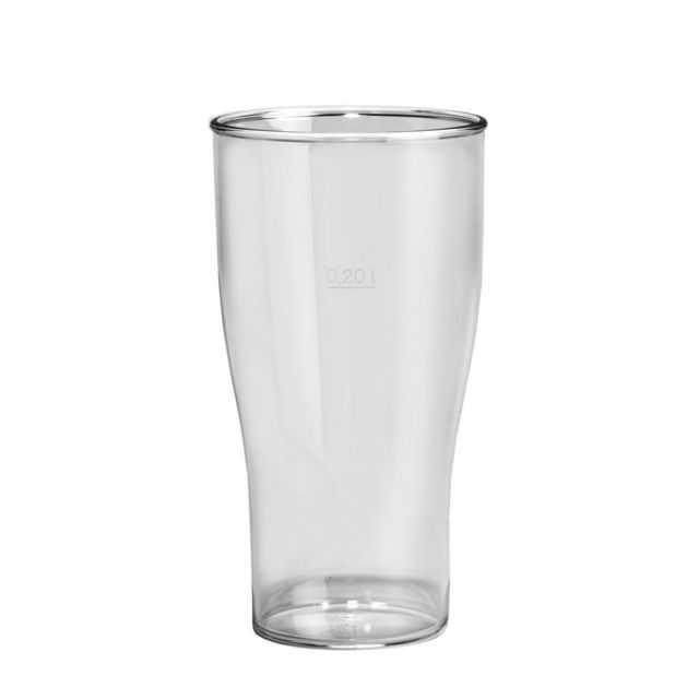Mehrweg Bierglas SAN glasklar, Bild 2