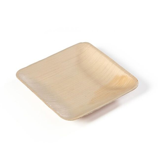 Teller Palmblatt braun 150 × 150 × 14 mm, Bild 2