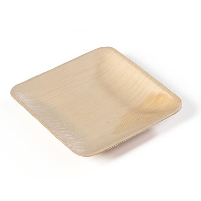 Teller Palmblatt braun 150 × 150 × 14 mm, Bild 4