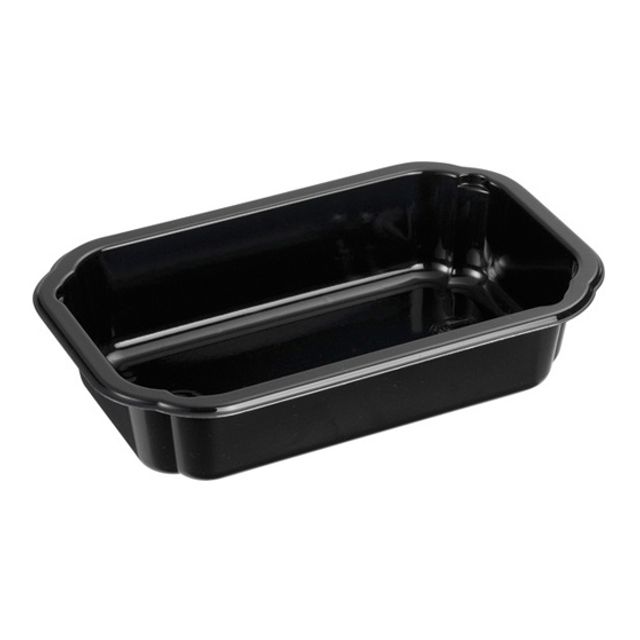 Menubox 300 ml CPET schwarz dreigeteilt, Bild 3