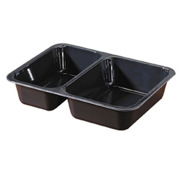 Menubox 300 ml CPET schwarz dreigeteilt, Bild 2