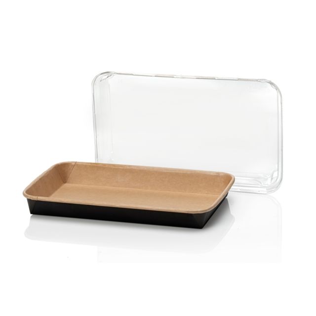 Sushi Platte Karton braun / schwarz, Bild 2
