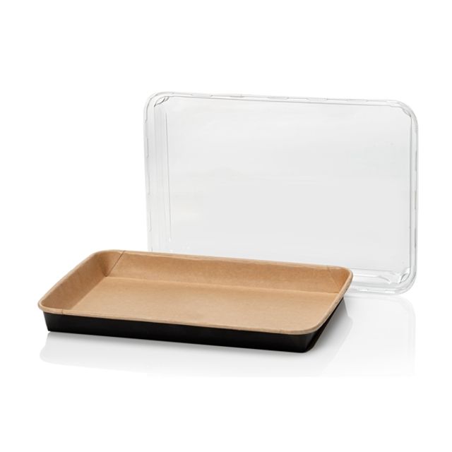 Sushi Platte Karton braun / schwarz, Bild 3