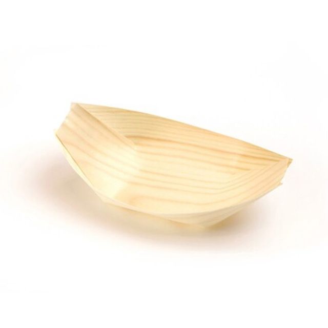 Schale Schiffchen Holz hellbraun, Bild 4