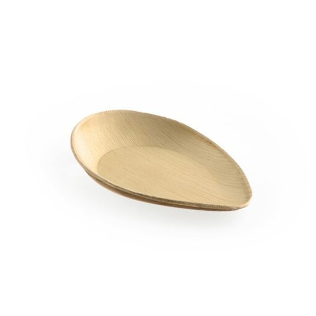 Teller Palmblatt braun oval 200 × 127 × 25 / 14 mm, Bild 2
